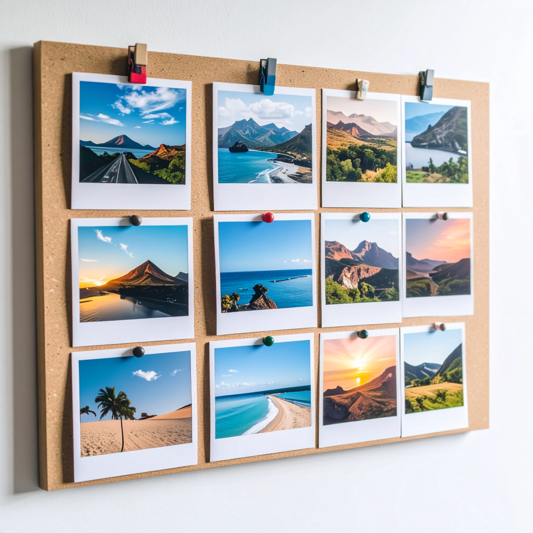 a generated image of a pinboard